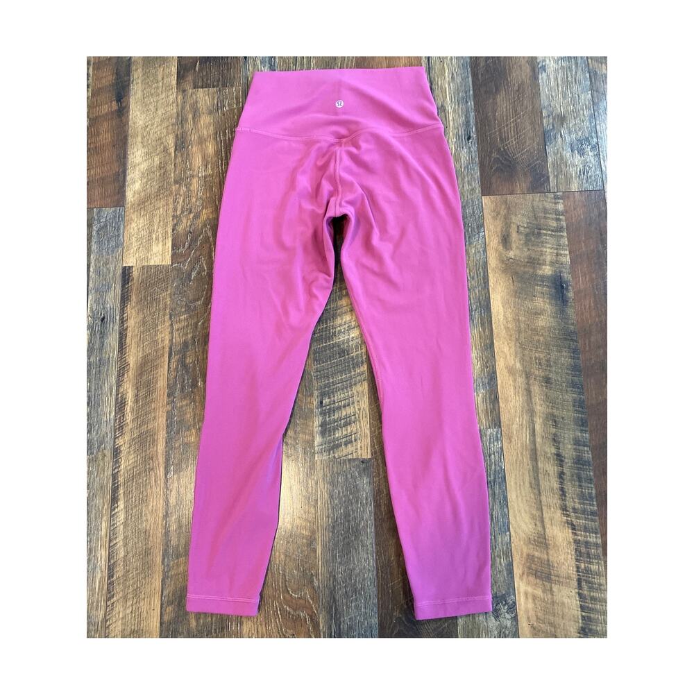 Lululemon Align High Rise Pant 25" Pink Lychee Size 6 Nulu